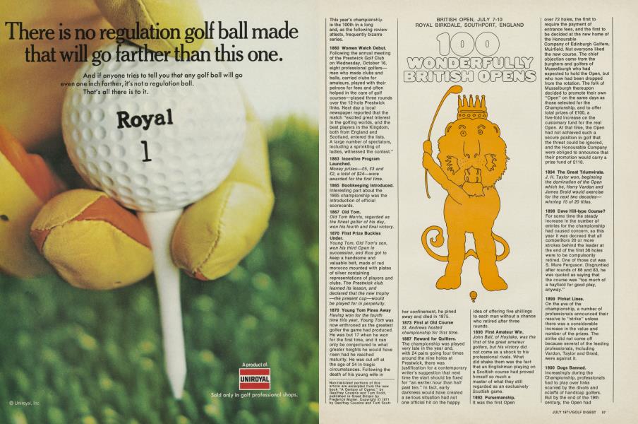 100 wonderfully British Opens