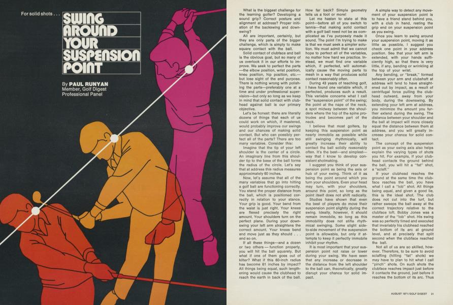 Swing around your suspension point