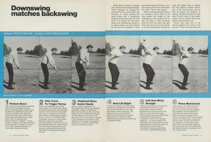 Downswing matches backswing