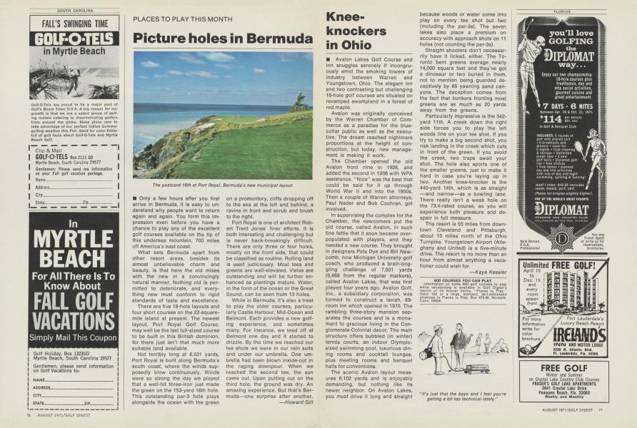 Picture holes in Bermuda