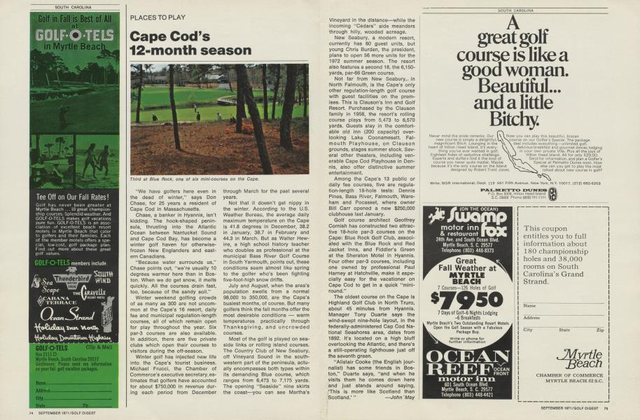 Palmetto dunes golf digest september 1971