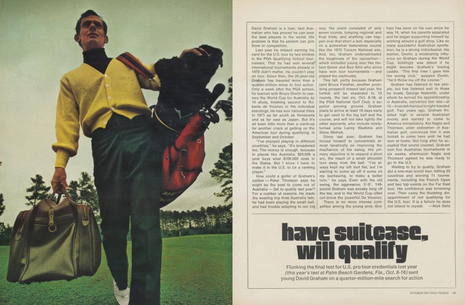 Have suitcase, will qualify