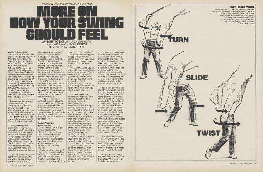 More on how your swing should feel