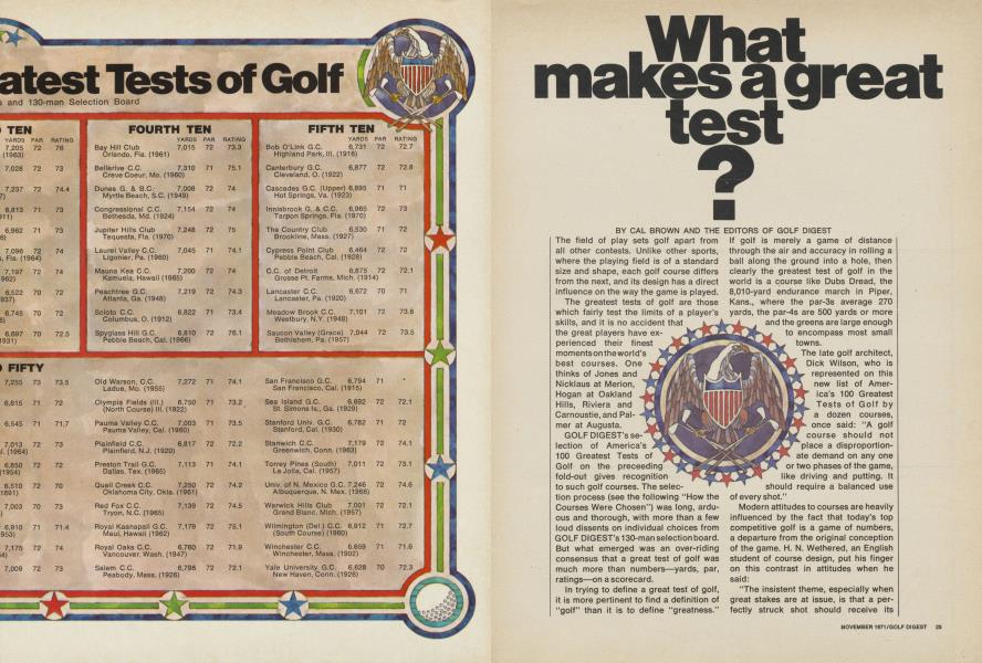 What makes a great test?