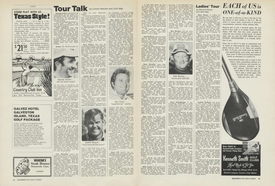 Tour Talk (cont.)
