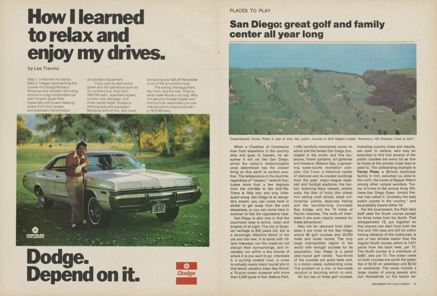 San Diego: great golf and family center all year long