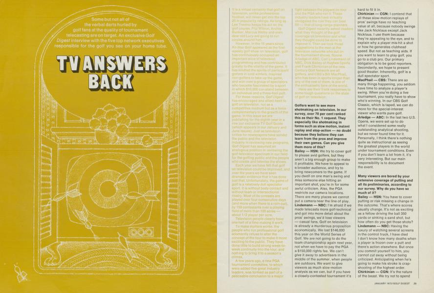 TV answers back