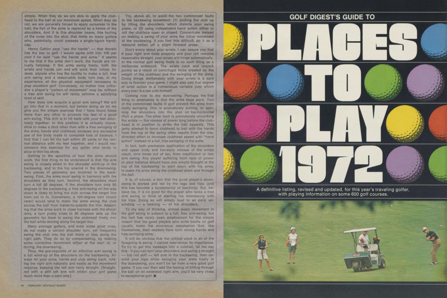 Golf Digest's Guide to Places to Play 1972