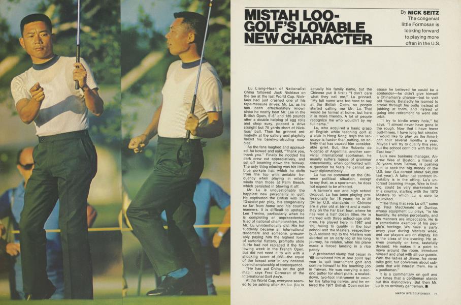 Mistah Loo—Golf's lovable new character
