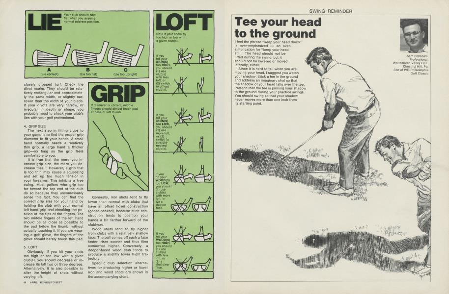 Tee your head to the ground