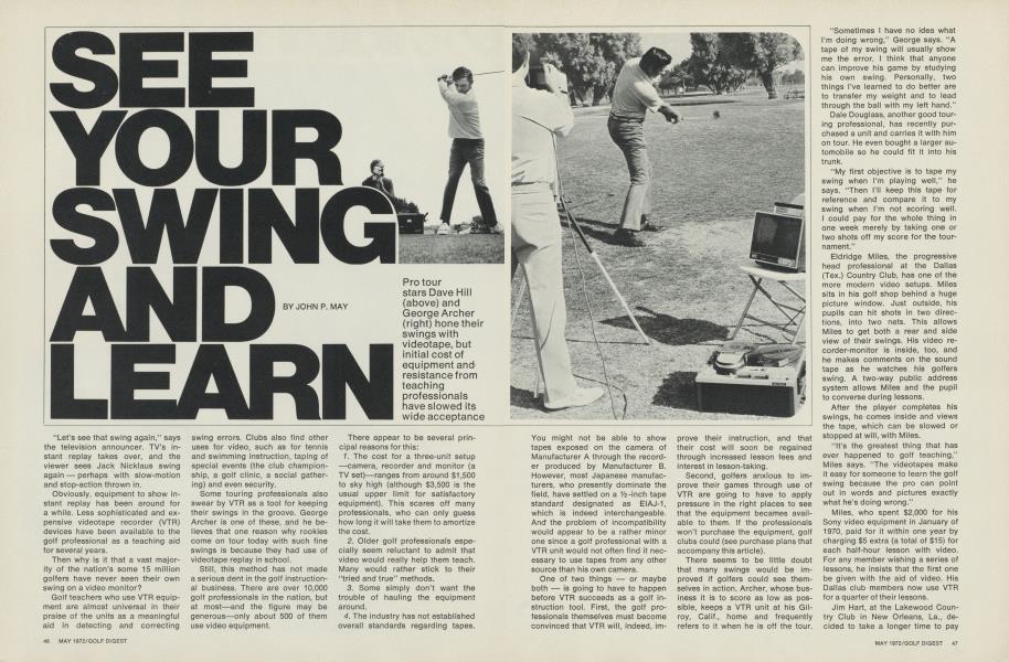 See your swing and learn