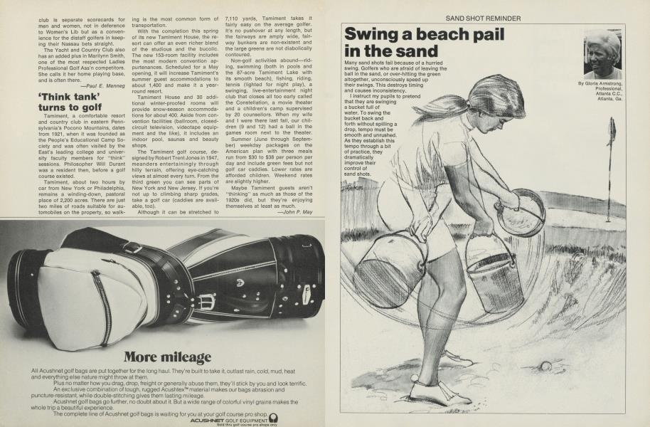 Swing a beach pail in the sand