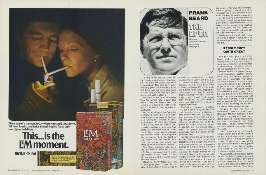 Frank Beard: The Open