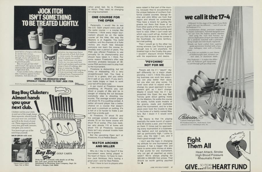 Pedersen Custom Fitted Golf Clubs Golf Digest JUNE 1972 Pedersen Custom Fitted Golf Clubs Golf Digest JUNE 1972