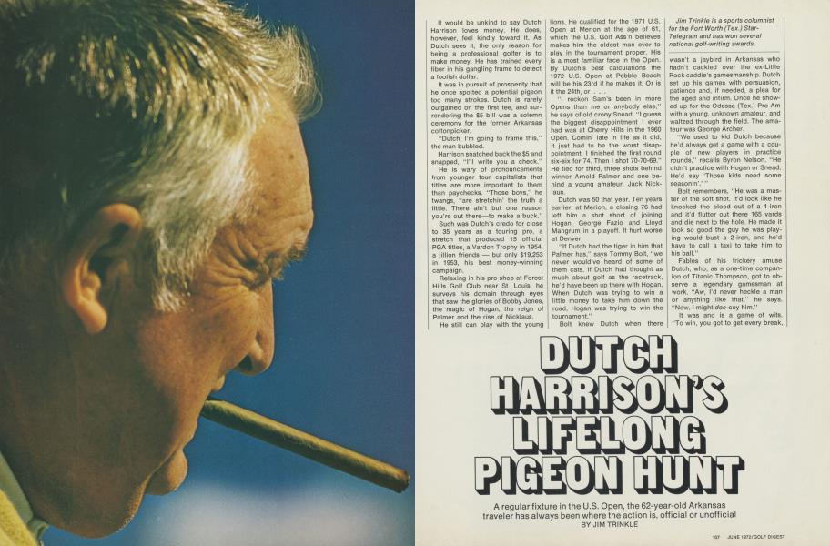 Dutch Harrison's lifelong pigeon hunt