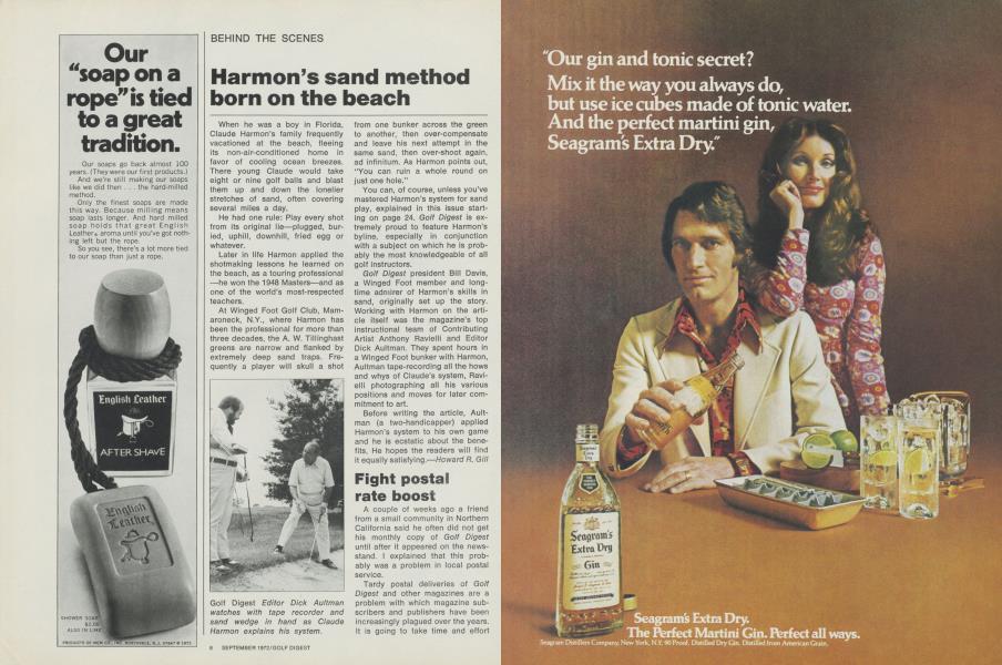 Harmon’s sand method born on the beach