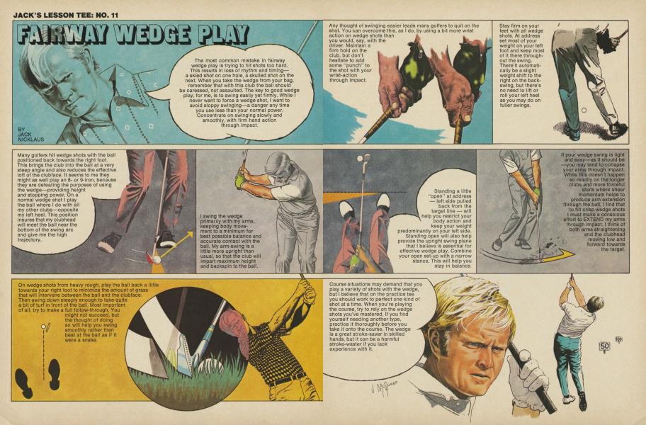 Jack's lesson tee No. 11: Fairway wedge play