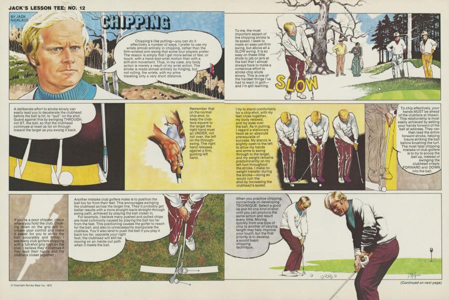 Jack's lesson tee No. 12: Chipping