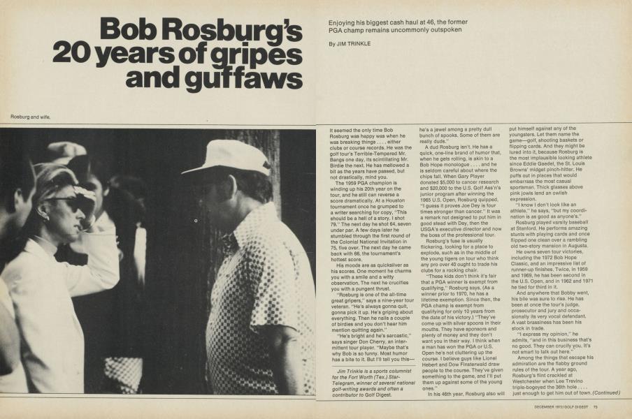 Bob Rosburg’s 20 years of gripes and guffaws