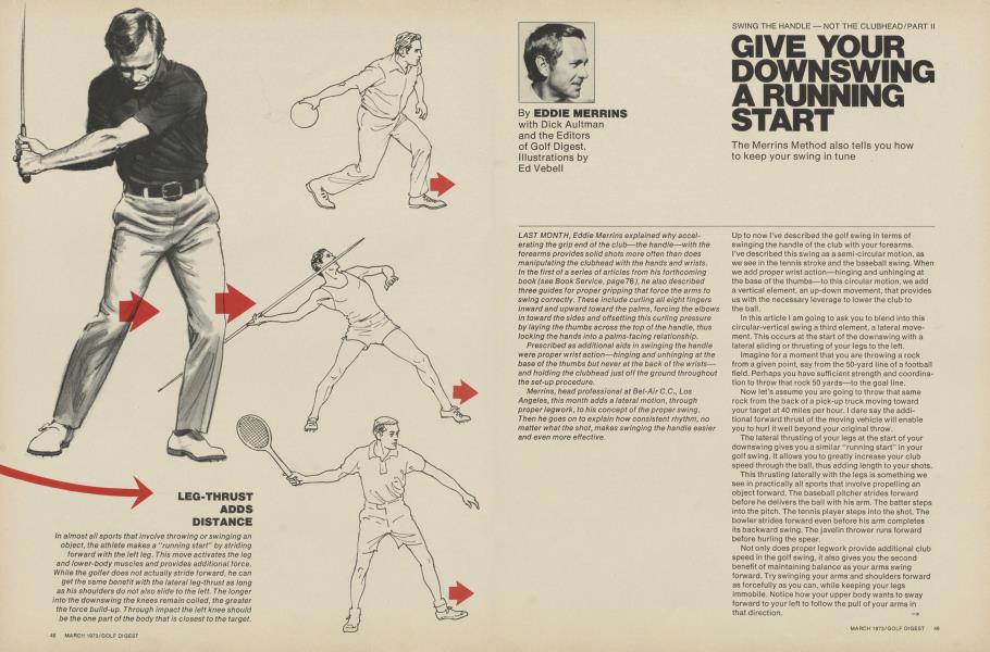 GIVE YOUR DOWNSWING A RUNNING START