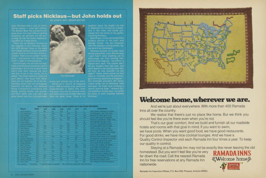 Staff picks Nicklaus-but John holds out