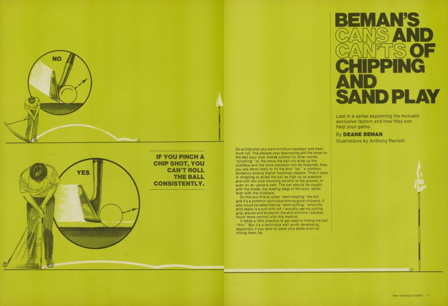 BEMAN’S CANS AND CAN'TS OF CHIPPING AND SAND PLAY