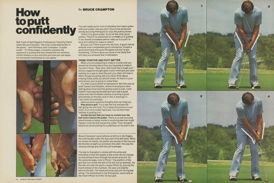 How to putt confidently