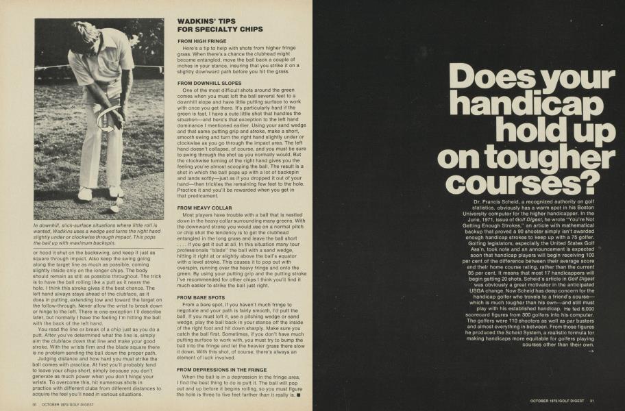 Does your handicap hold up on tougher courses?