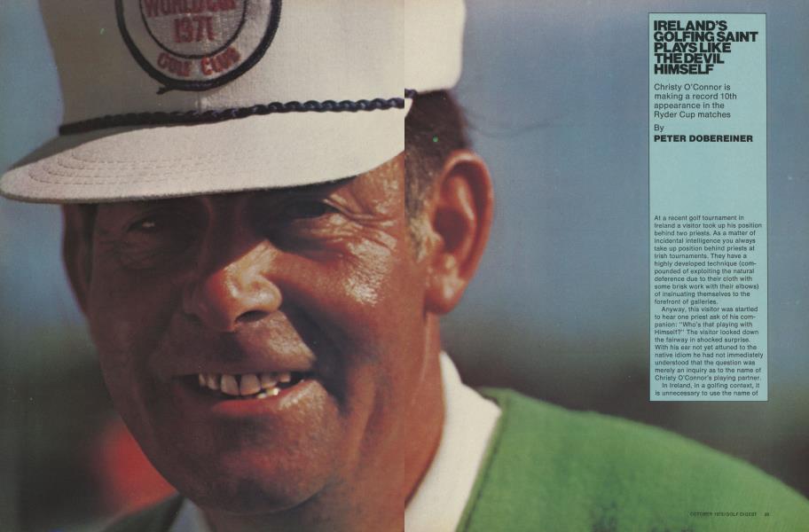 IRELAND’S GOLFING SAINT PLAYS LIKE THE DEVIL HIMSELF