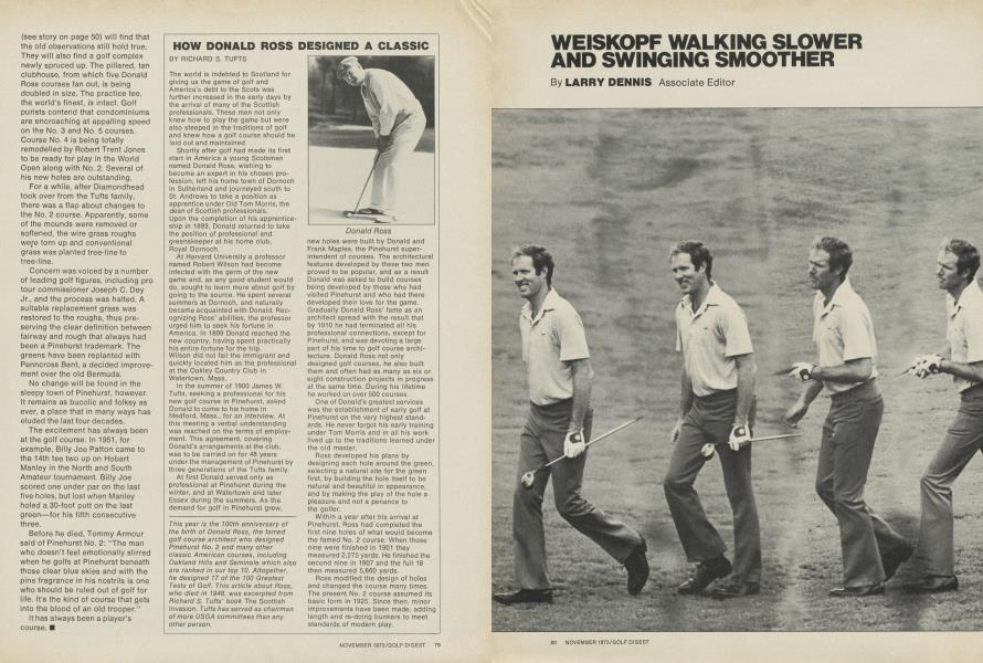 HOW DONALD ROSS DESIGNED A CLASSIC