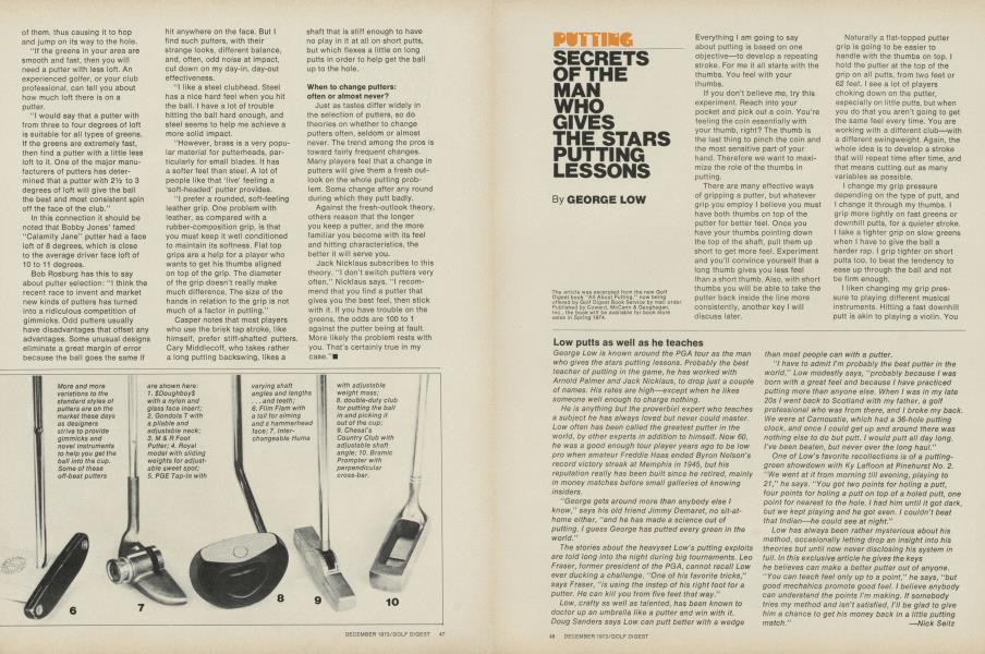 SECRETS OF THE MAN WHO GIVES THE STARS PUTTING LESSONS