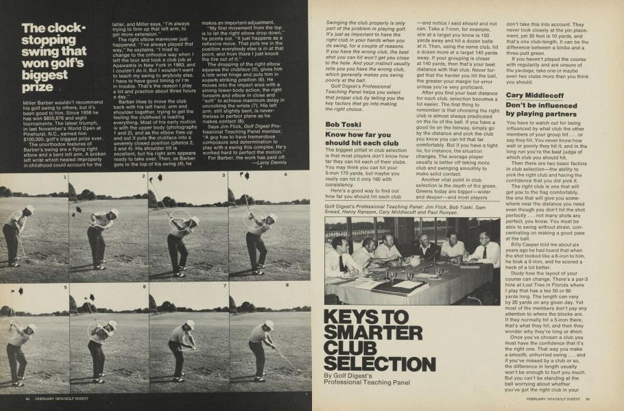 KEYS TO SMARTER CLUB SELECTION
