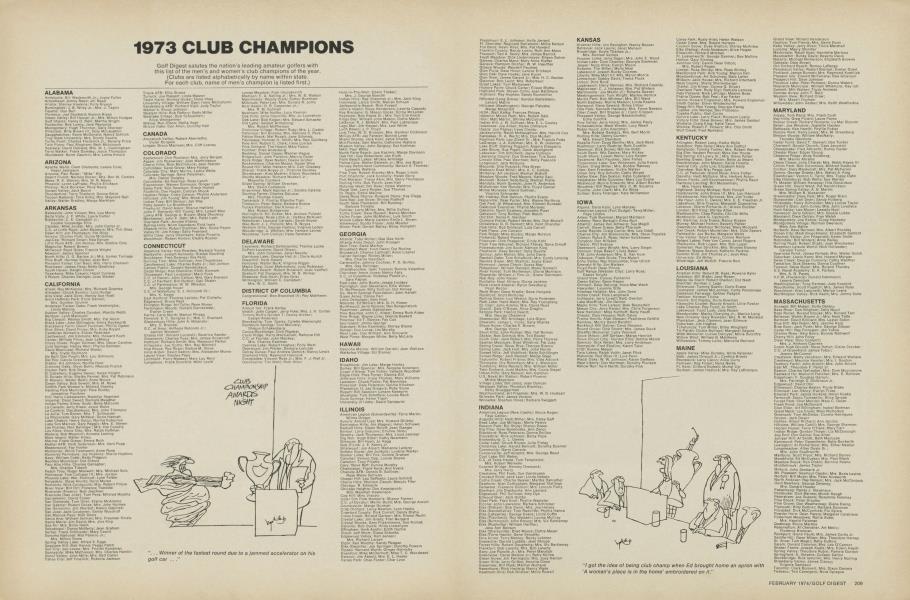 1973 CLUB CHAMPIONS