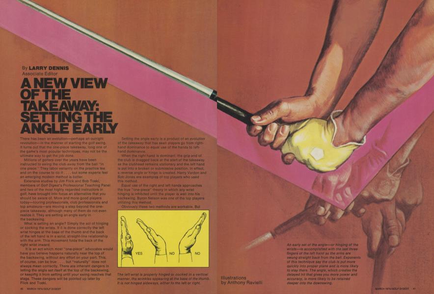 A NEW VIEW OF THE TAKEAWAY: SETTING THE ANGLE EARLY