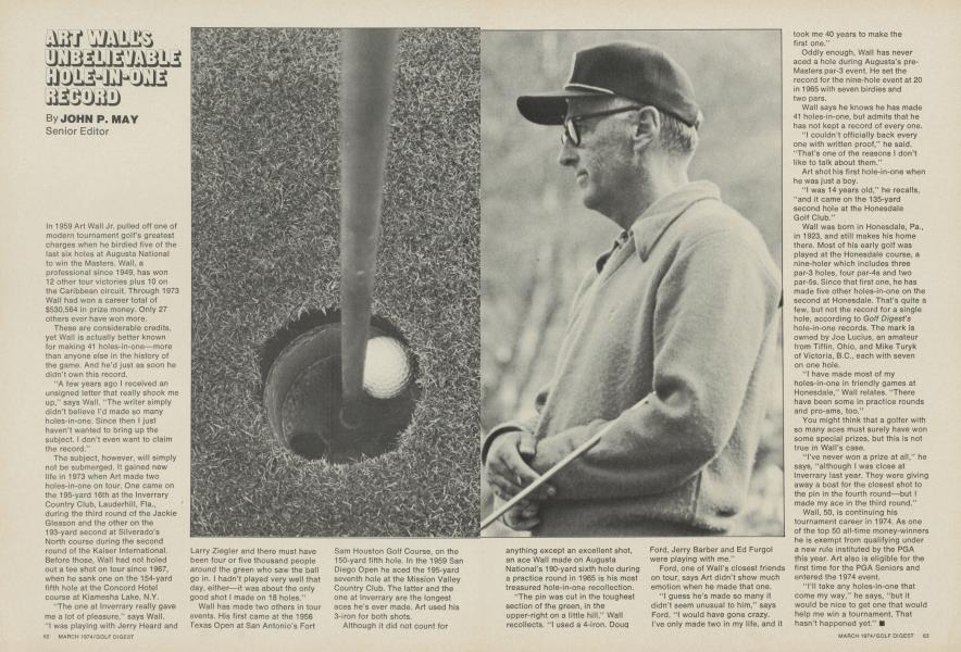 ART WALL'S UNBELIEVABLE HOLE-IN-ONE RECORD