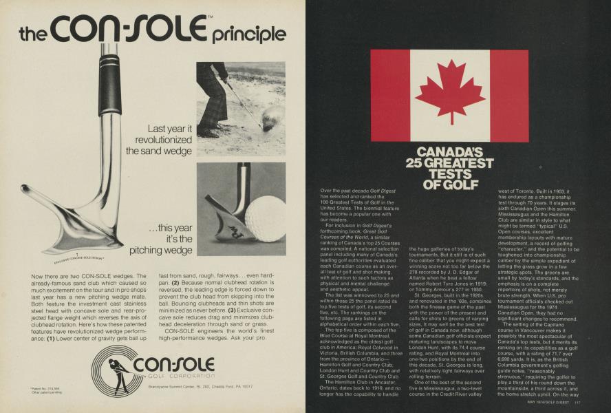 CANADA’S 25 GREATEST TESTS OF GOLF