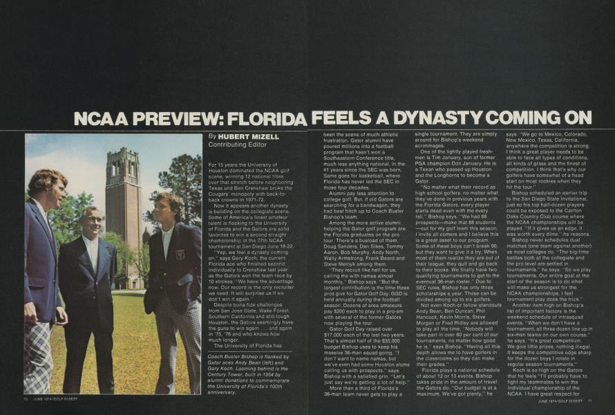 NCAA PREVIEW: FLORIDA FEELS A DYNASTY COMING ON