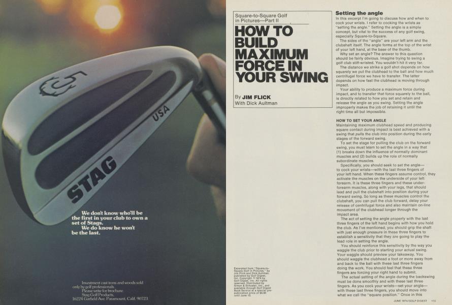 HOW TO BUILD MAXIMUM FORCE IN YOUR SWING