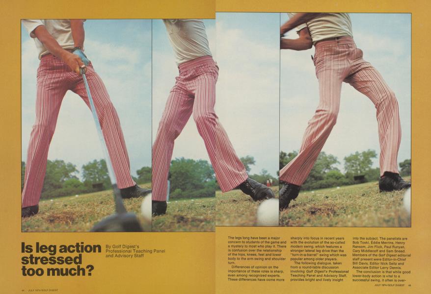 Is leg action stressed too much?
