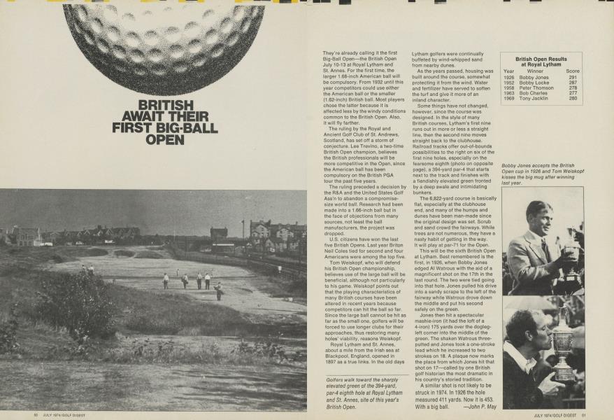BRITISH AWAIT THEIR FIRST BIG-BALL OPEN