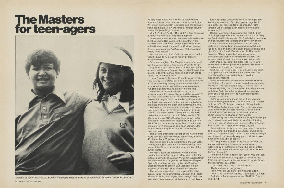 The Masters for teen-agers