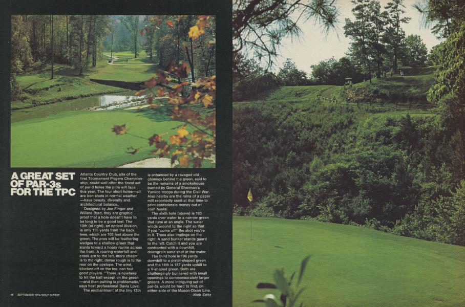 A GREAT SET OF PAR-3s FOR THE TPC
