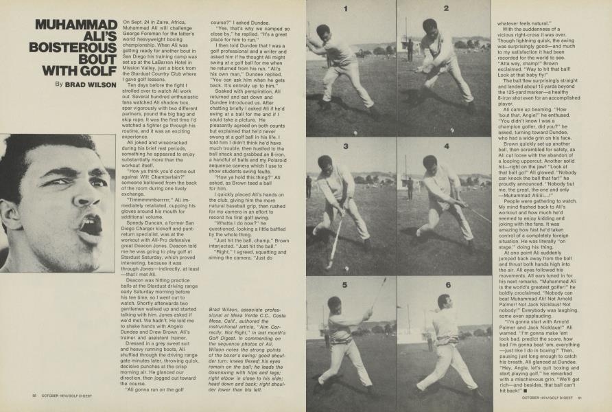 MUHAMMAD ALI’S BOISTEROUS BOUT WITH GOLF