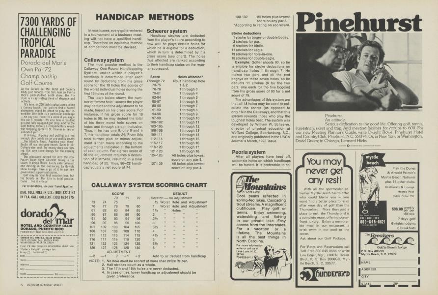 HANDICAP METHODS