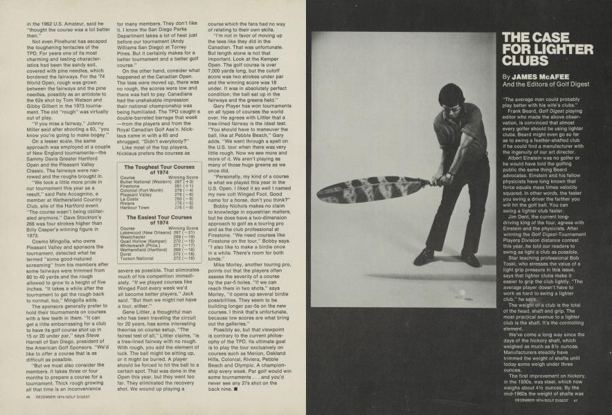 THE CASE FOR LIGHTER CLUBS