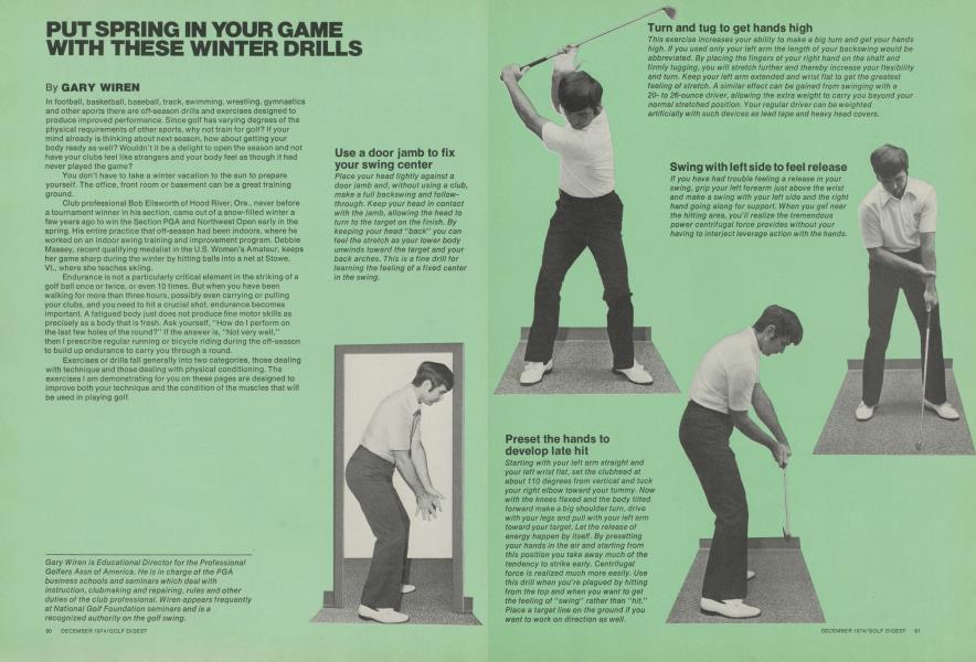 PUT SPRING IN YOUR GAME WITH THESE WINTER DRILLS
