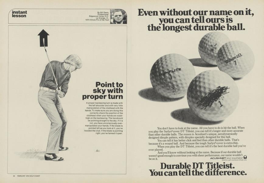 Point to sky with proper turn