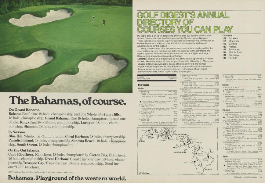 Golf Digest's Annual Directory of Course You Can Play