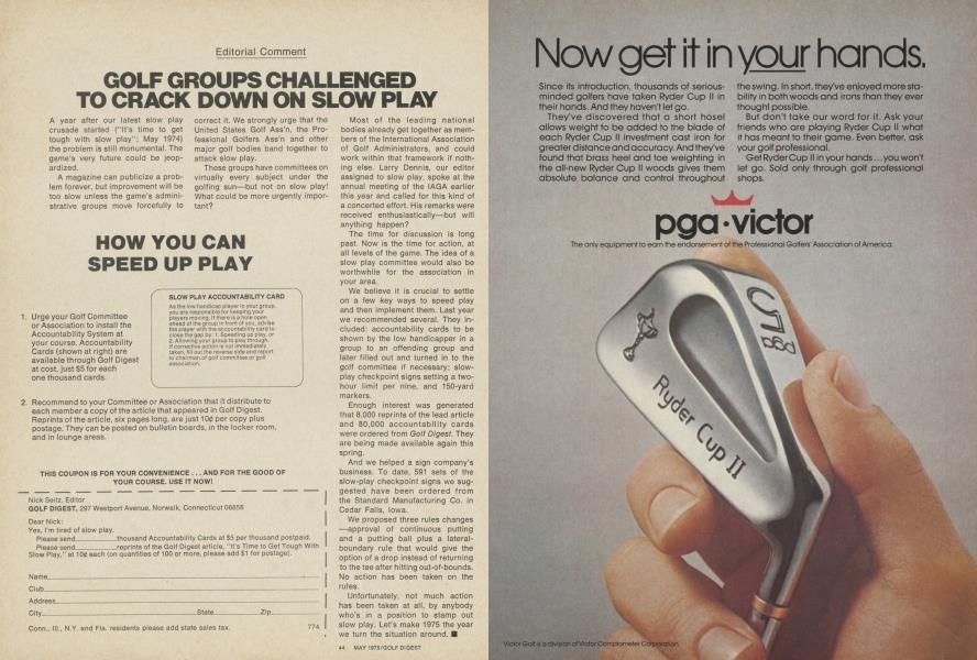 Golf groups challenged to crack down on slow play