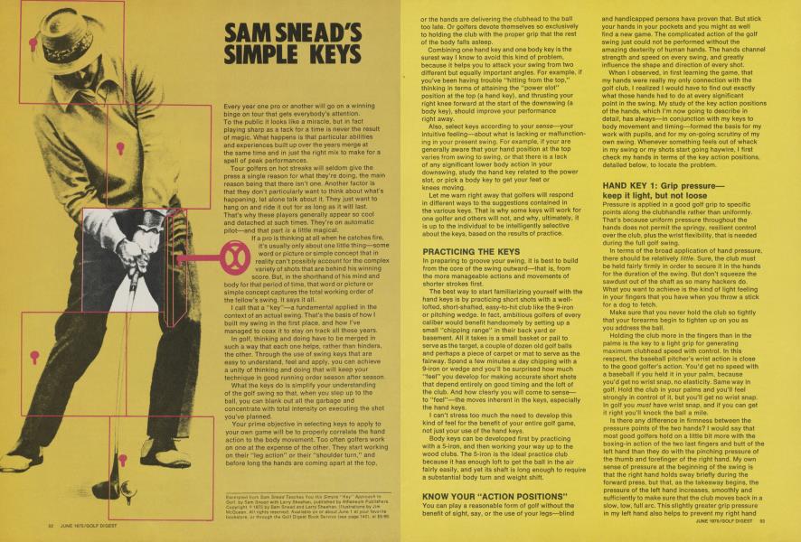 Sam Snead's Simple Keys